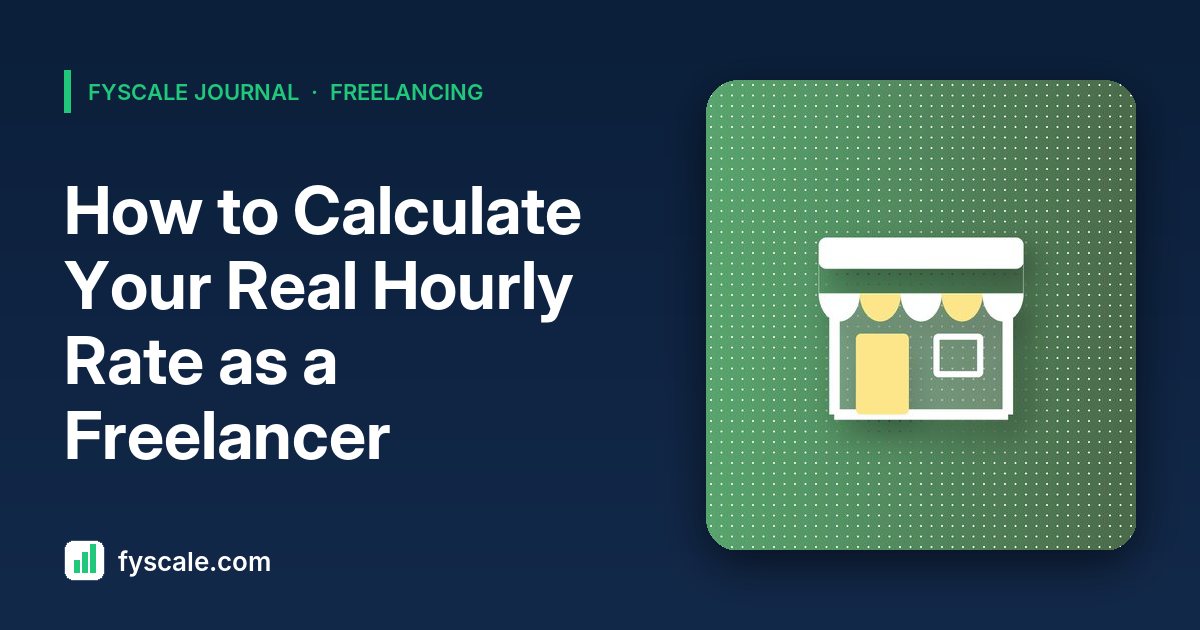 Freelance hourly rate calculator worksheet showing target income, business costs and 1,128 billable hours on a laptop screen