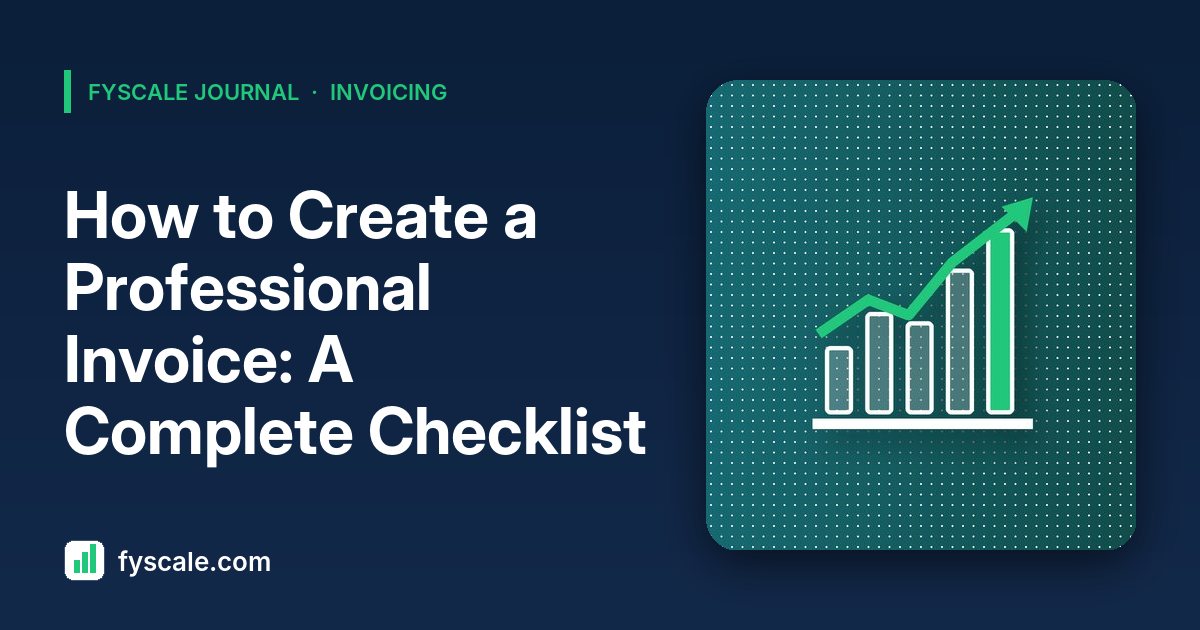 How to create a professional invoice, shown with an invoice and payment tracker