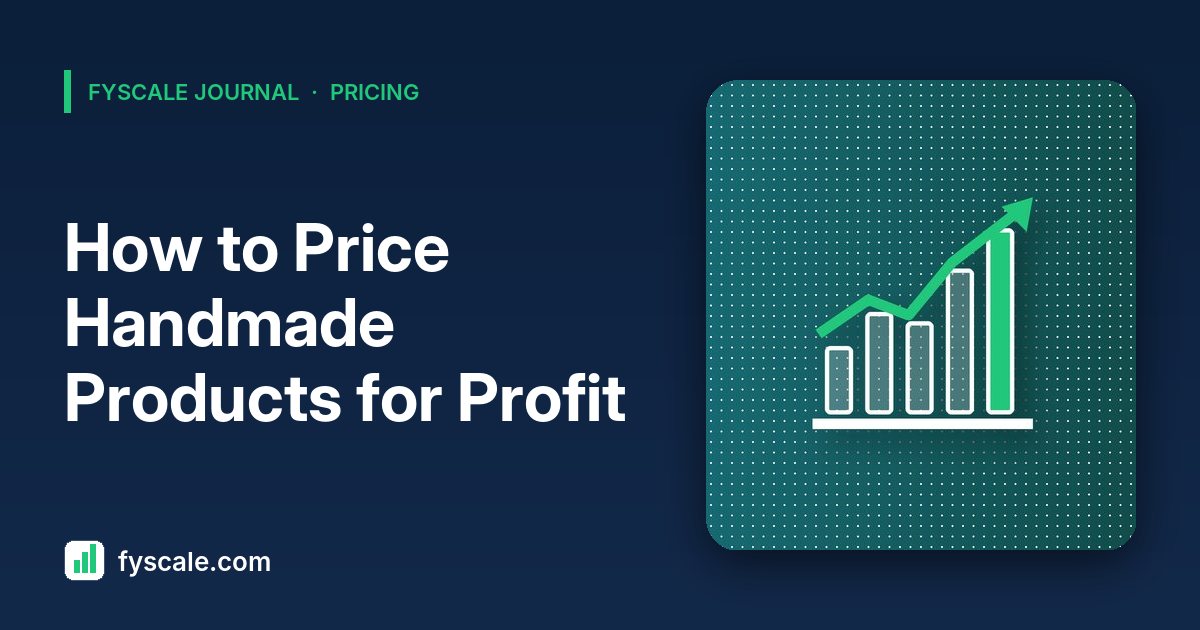 How to price handmade products with a product pricing calculator spreadsheet