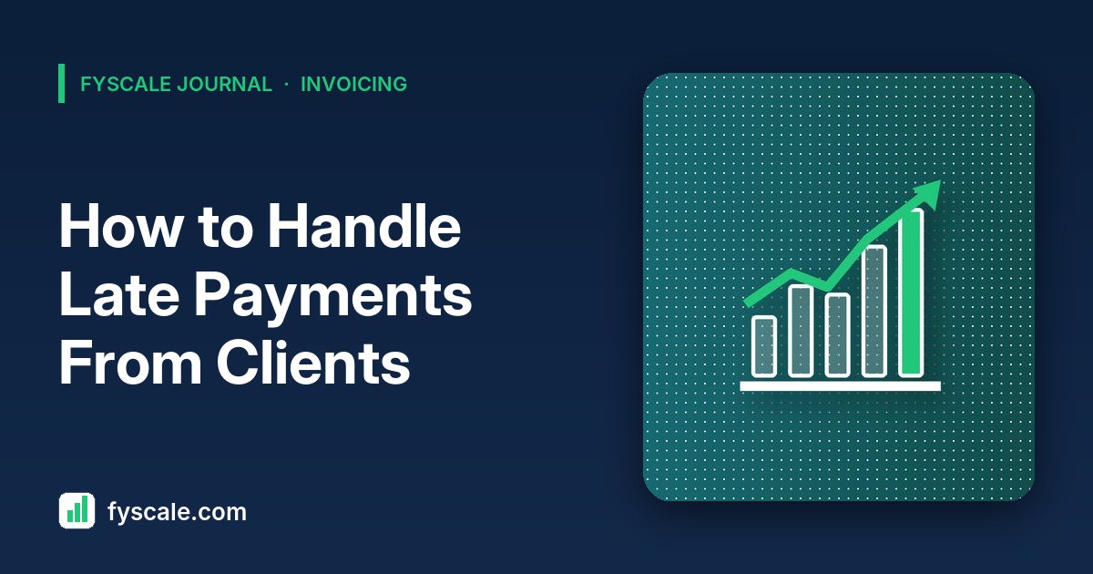 Freelancer reviewing an overdue invoice timeline to handle a late payment from clients