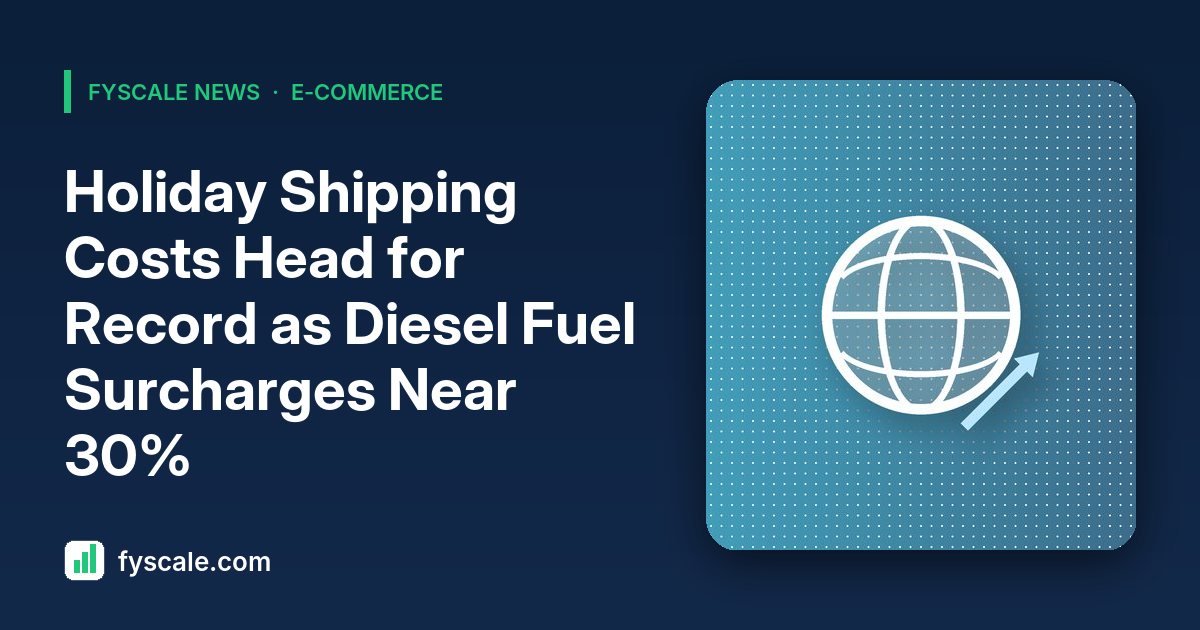 Stacked parcel boxes at a loading dock illustrating record holiday shipping costs and diesel fuel surcharges in 2026